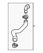 1K0122073GF - Emission System: Outlet Hose for Volkswagen Image