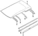 6311112907 - Body: Roof Panel for Toyota: Corolla Image