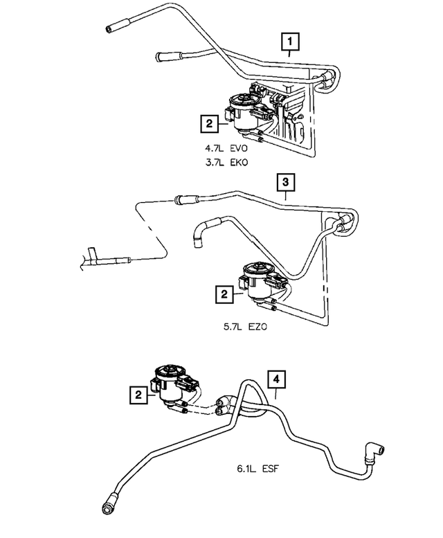 « 5037762AB – Emission Systems : Vapeurs De Dépression Faisceau pour Mopar Image »