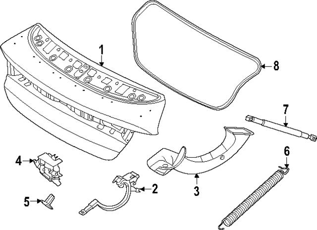 81020L2500 - : Hinge Cover for Kia Image