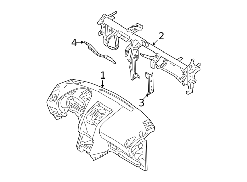Instrument Panel for 2010 Nissan Rogue #0