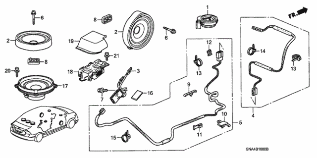 Antenna - Speaker (1) for 2006 Honda Civic #0