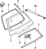 E7GZ6140110A - Body: Gate for Ford Image