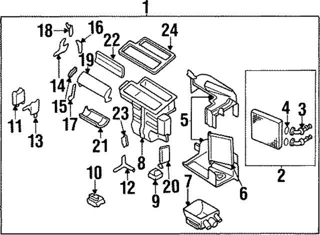 2773640U10 - HVAC: Actuator for INFINITI: I30 Image