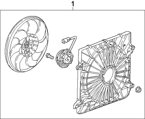 Cooling Fan for 2024 Chevrolet Traverse #0