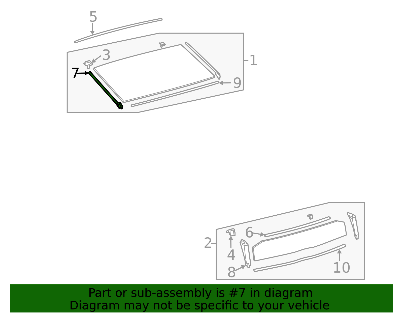 2010-2015 Toyota Side Molding 75574-47020 | MotorMotor