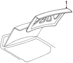 25642901 - Body: Trunk Lid Trim for Cadillac: Seville Image