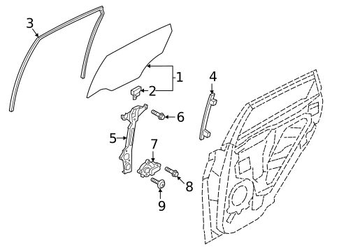 Rear Door for 2021 Hyundai Kona Electric #0