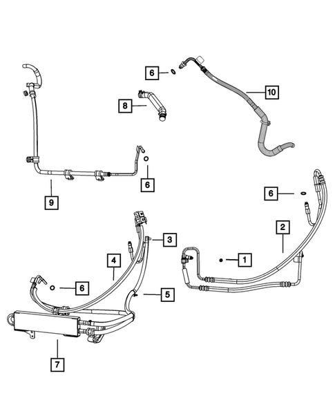 Power Steering Hoses for 2012 Jeep Liberty #0