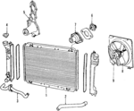 4401185 - Cooling System: Radiator for Dodge: Caravan, Grand Caravan, Mini Ram Image