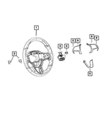6AD81DX9AA - Steering: Steering Wheel for Dodge: Challenger, Charger, Durango Image