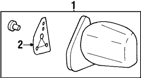 Outside Mirrors for 2002 Honda Passport #0