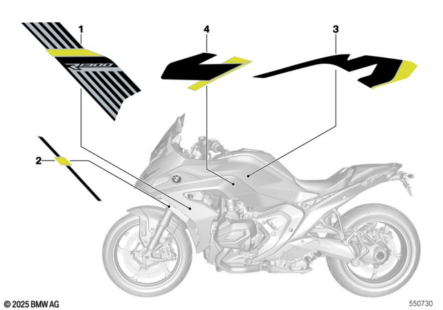 51145B46FB6 - Body Equipment: Decor for Side Trim Panel, Right -  for BMW-Motorrad Image