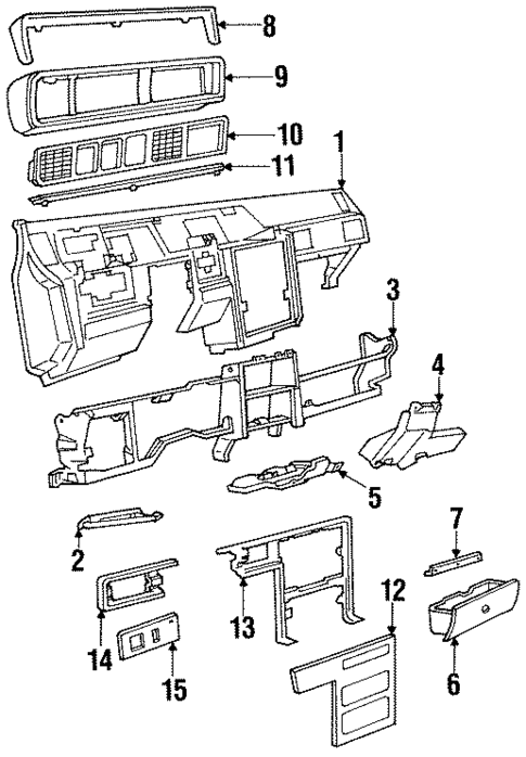 Instrument Panel for 1984 Lincoln Mark VII #0