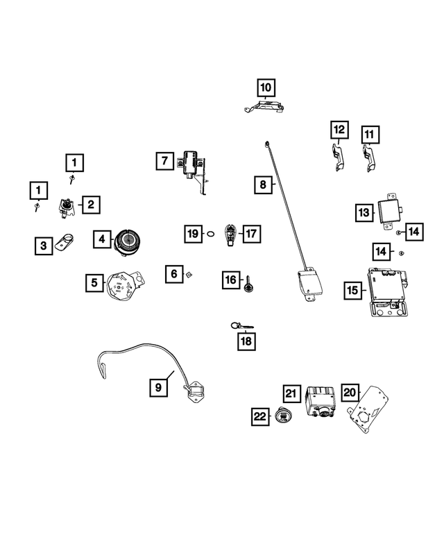 68257921AC - : Wireless Ignition Node Receiver for Mopar Image