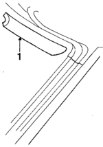 E1FZ6103606A - Body: Windshield Trim for Ford: Escort | Mercury: Lynx Image