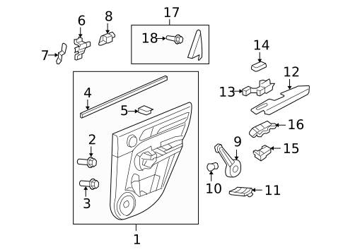 Rear Door for 2007 Honda CR-V #2