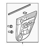 83701SWAA01ZJ - : 2011 Honda CR-V - Lining R Rear Door (Lower) *NH598L* (Atlas Gray) for Honda: CR-V Image