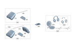 9899804 - Electronics and Telematics: Self-Adhesive Precut Part for Mercedes-Benz Image