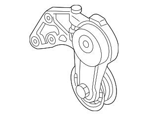 022-145-299-E - Serpentine Tensioner 2007-2010 Audi Q7 Audi OEM Parts Guy