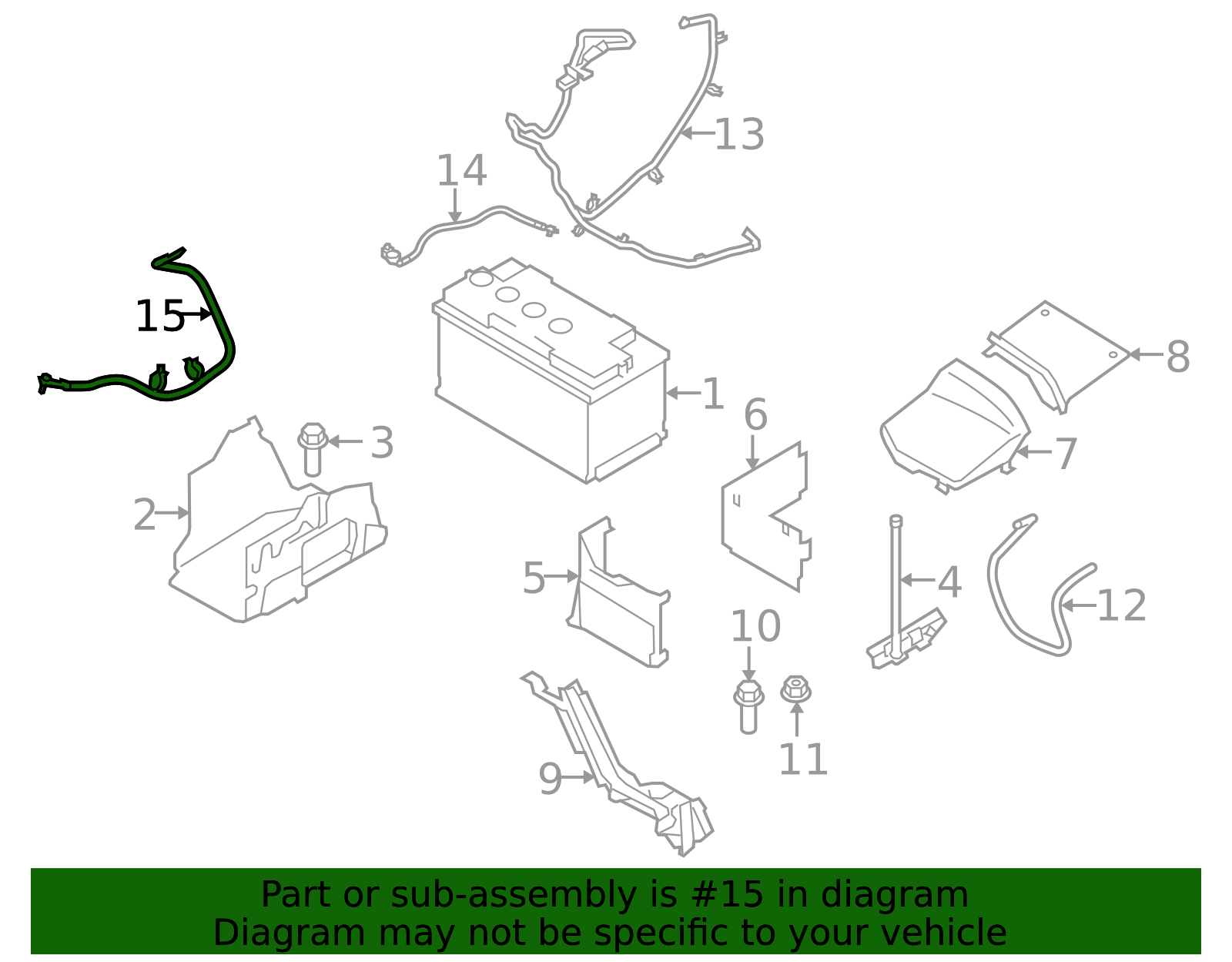 31314845 - High-Quality Body Electrical Ground Strap for 2016 Volvo ...
