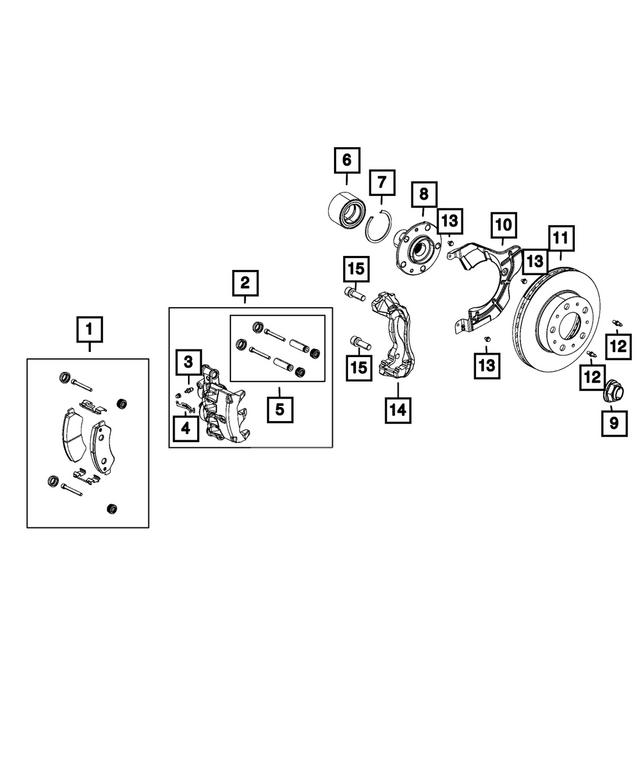 68098861AA - Brakes: Hex Lock Nut And Washer for Mopar Image image