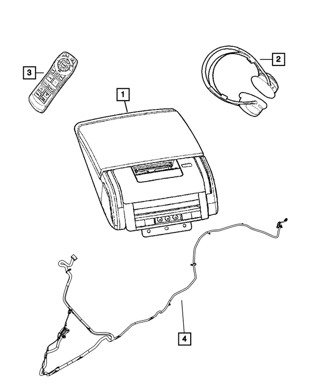 « 4607562AF –  : Alimentation De Dvd Cablage pour Mopar Image »