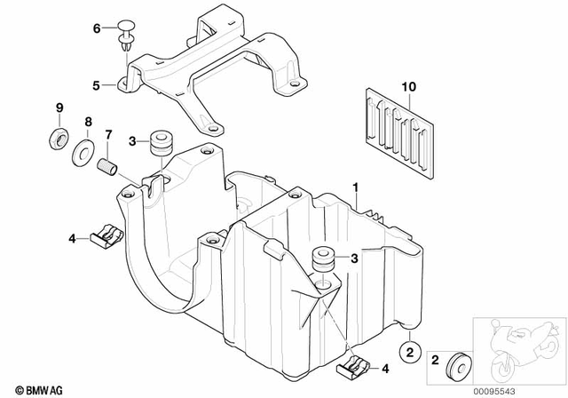 46631452400 - General Electrical System: Grommet -  for BMW-Motorrad Image