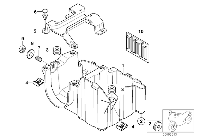 46631452400 - General Electrical System: Grommet -  for BMW-Motorrad Image