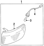 2610165E00 - : Lens &amp; Housing for Nissan: Stanza Image