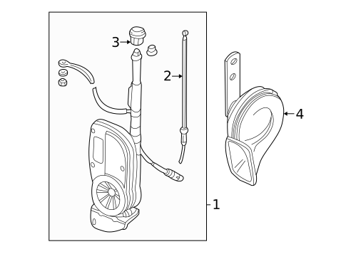 Horn for 2001 Jaguar XJ8 #0