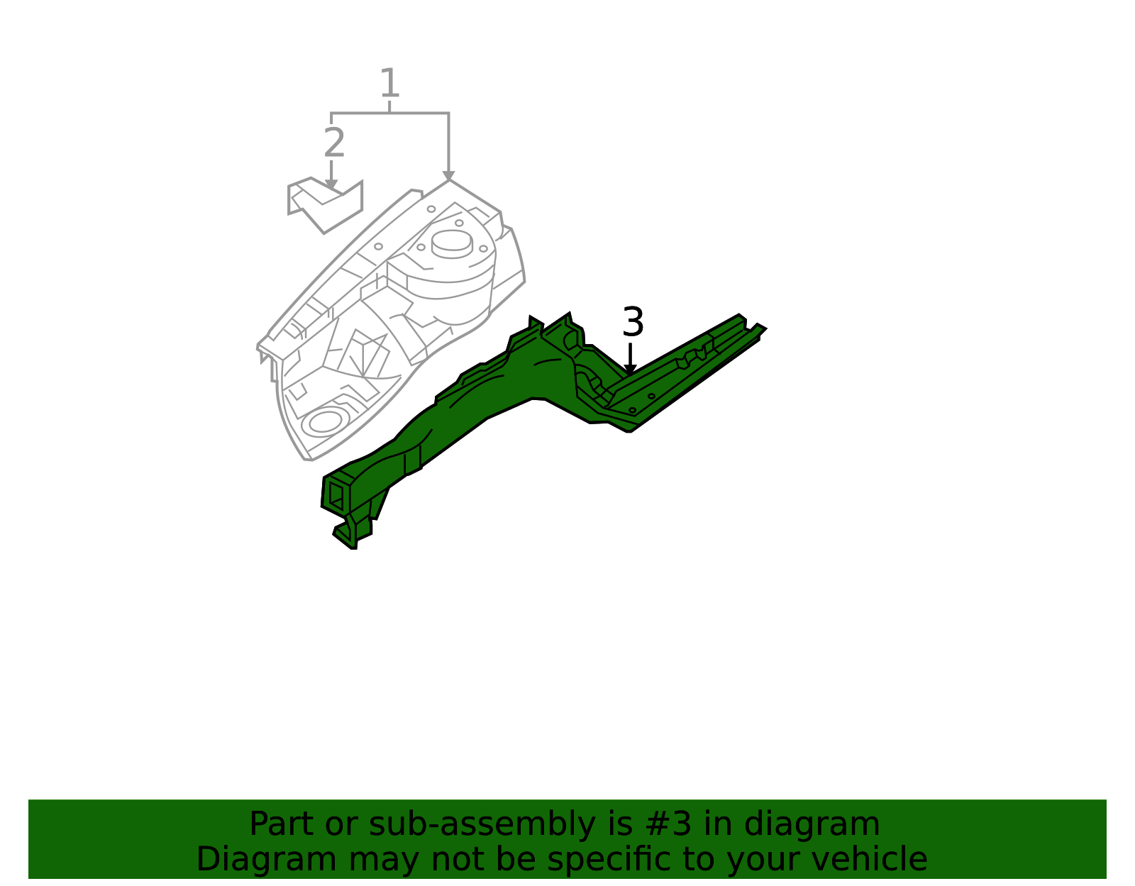 2001-2006 Hyundai Elantra Side Member Assembly 64601-2D011 | QuirkParts