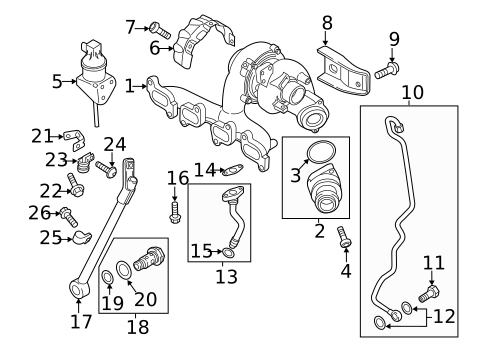 Turbocharger & Components for 2012 Volkswagen Passat #0