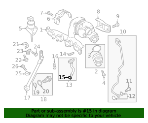 Wht001969 WHT-001-965 - Oil Outlet Tube O-Ring Wolfsburg Parts Direct