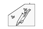 DS7Z5424356AC - Body: Upper Center Pillar Trim for Ford: Fusion Image