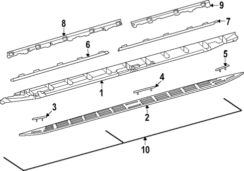 Running Board for 2023 Mercedes-Benz EQS 450 SUV #0