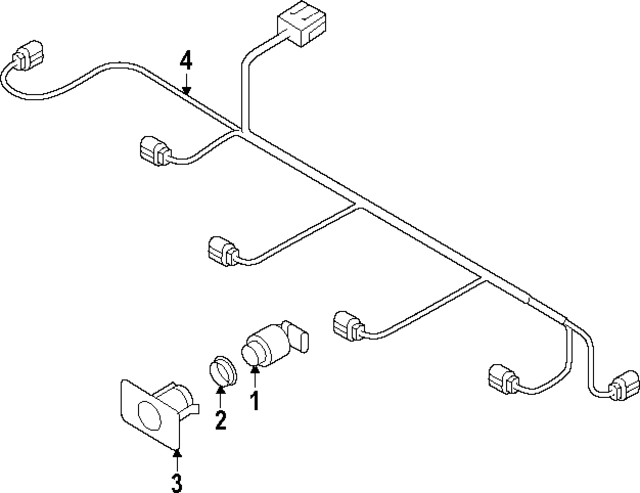 4N0971095GL - Body: Wire Harness for Audi Image