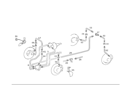 Brake Lines Used with Abs for 1996 Mercedes-Benz C220 #0