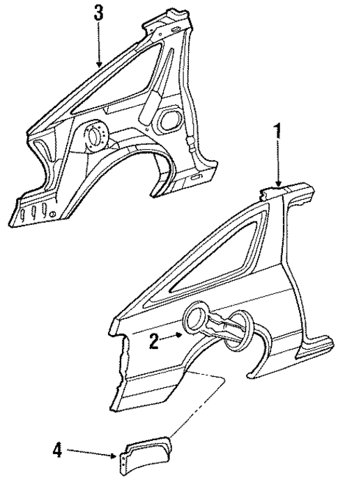 Quarter Panel for 1987 Dodge Daytona #0