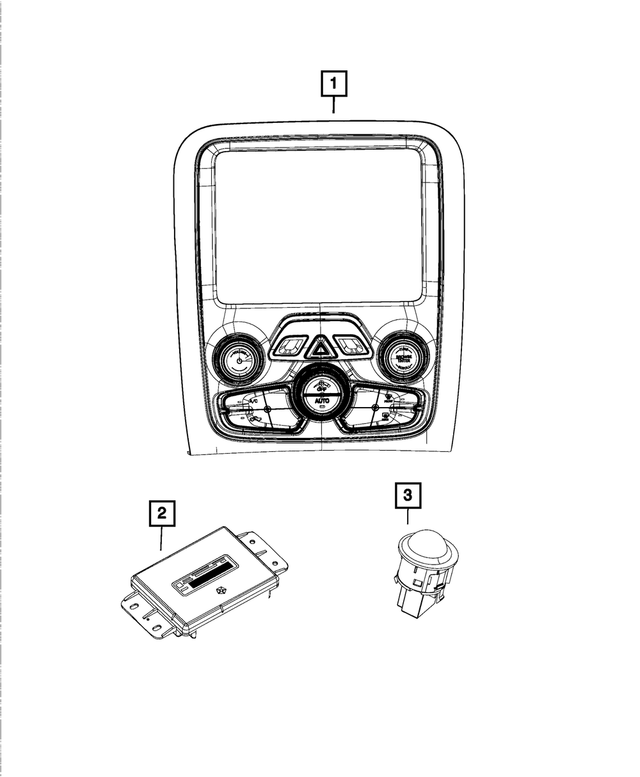 « 68223407AD – Air Conditioners and Heaters : Center Stack pour Mopar Image »