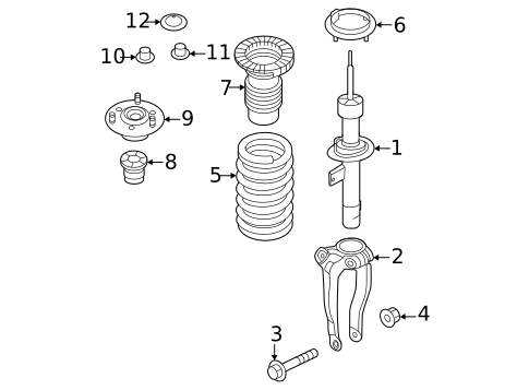 Struts & Components for 2023 Genesis G80 #3