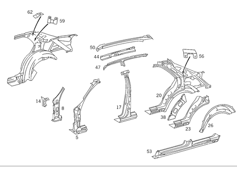 Side Panels for 1993 Mercedes-Benz 500SEL #1