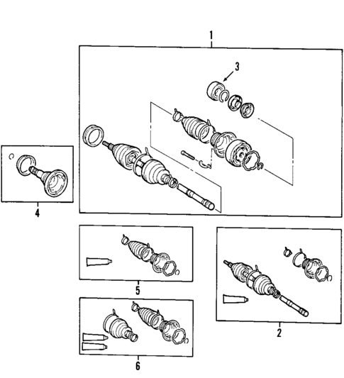 Axle Shafts & Joints for 2008 Toyota Avalon #0