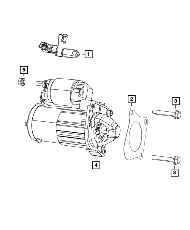 R8073160AA - Electrical: Engine Starter, Remanufactured for Mopar Image image