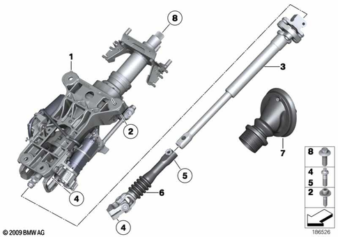 Steering Column for 2010 BMW 760Li #0