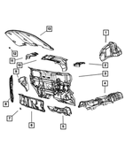 5023874AB - Interior Trim: Wheelhouse Silencer, Right for Mopar Image image