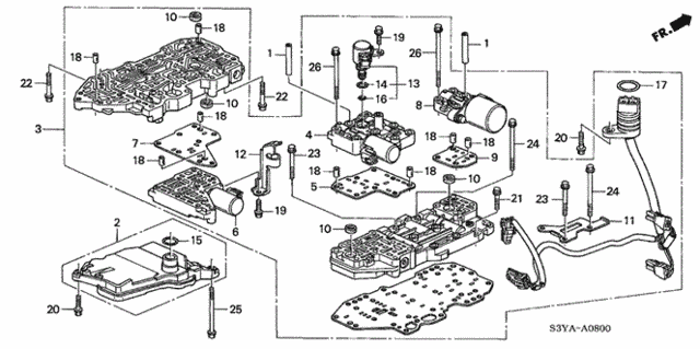 AT Valve Body for 2005 Honda Insight #0