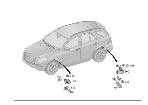 Electrical Parts for Suspension Adjustment for 2016 Mercedes-Benz GLE400 #0