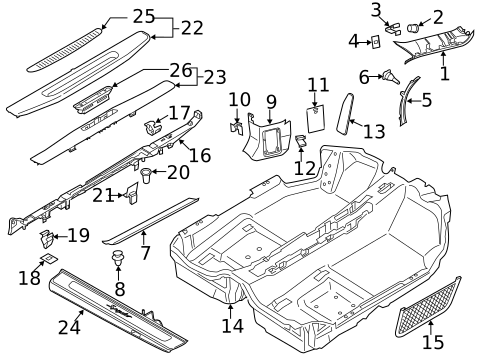 Interior Trim - Pillars for 2015 Porsche Boxster #0