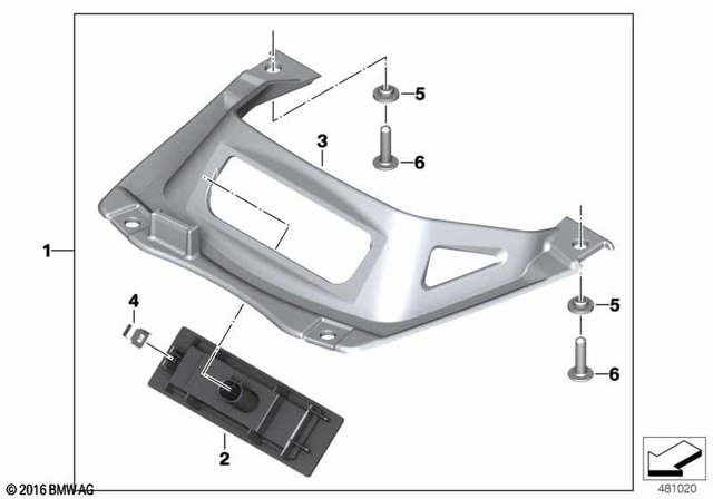 46632347012 - Protection: Blind Rivet Nut, Flat Headed - M5 for BMW-Motorrad Image